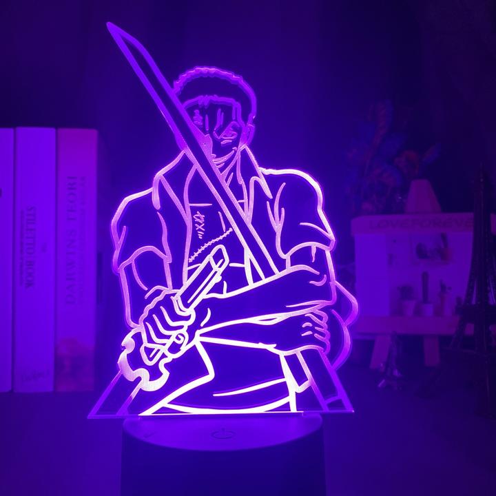 One Piece LED Anime Light - Zoro Roronoa Master of Swords