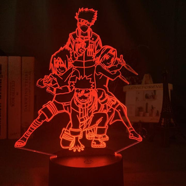 Naruto LED Anime Light - Team 7 Combat Ready