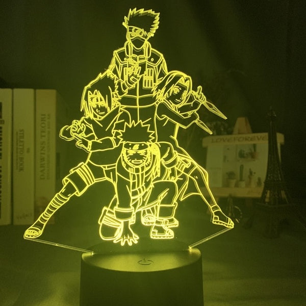 Naruto LED Anime Light - Team 7 Combat Ready
