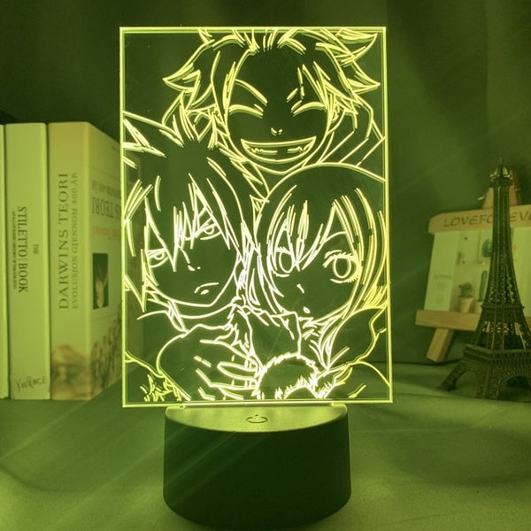 Fairy Tail LED Anime Light - Natsu, Gray and Wendy