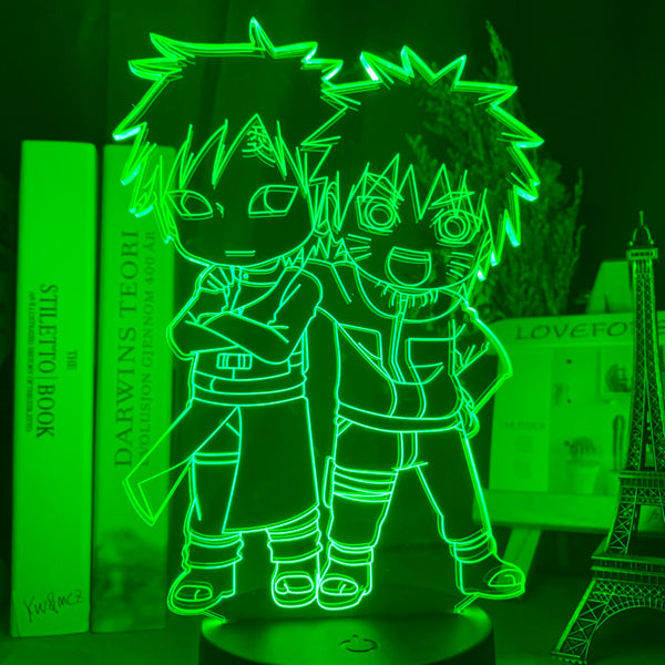 Naruto LED Anime Light - Gaara and Naruto Uzumaki