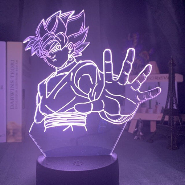 Dragon Ball Z LED Anime Light - Black Son Goku