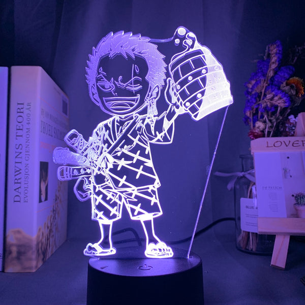 One Piece LED Anime Light - Zoro Roronoa Chibi
