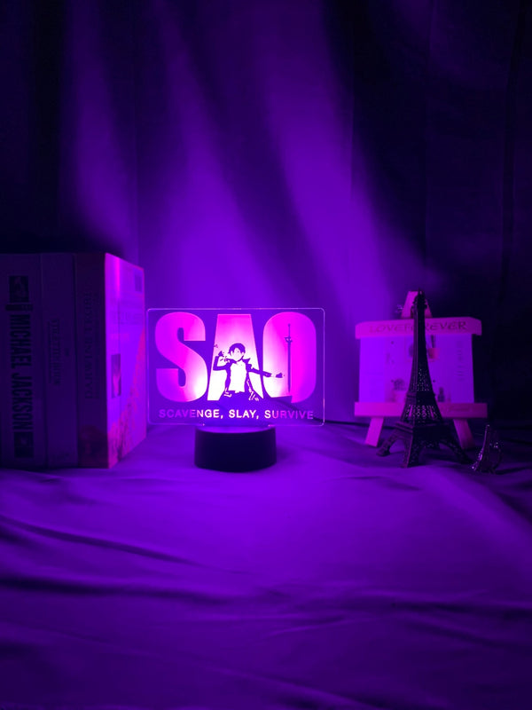 Sword Art Online LED Anime Light - SAO Logo