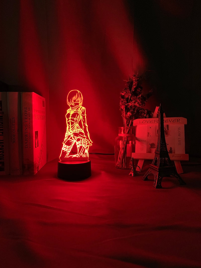 Attack on Titan LED Anime Light - Mikasa Ackerman