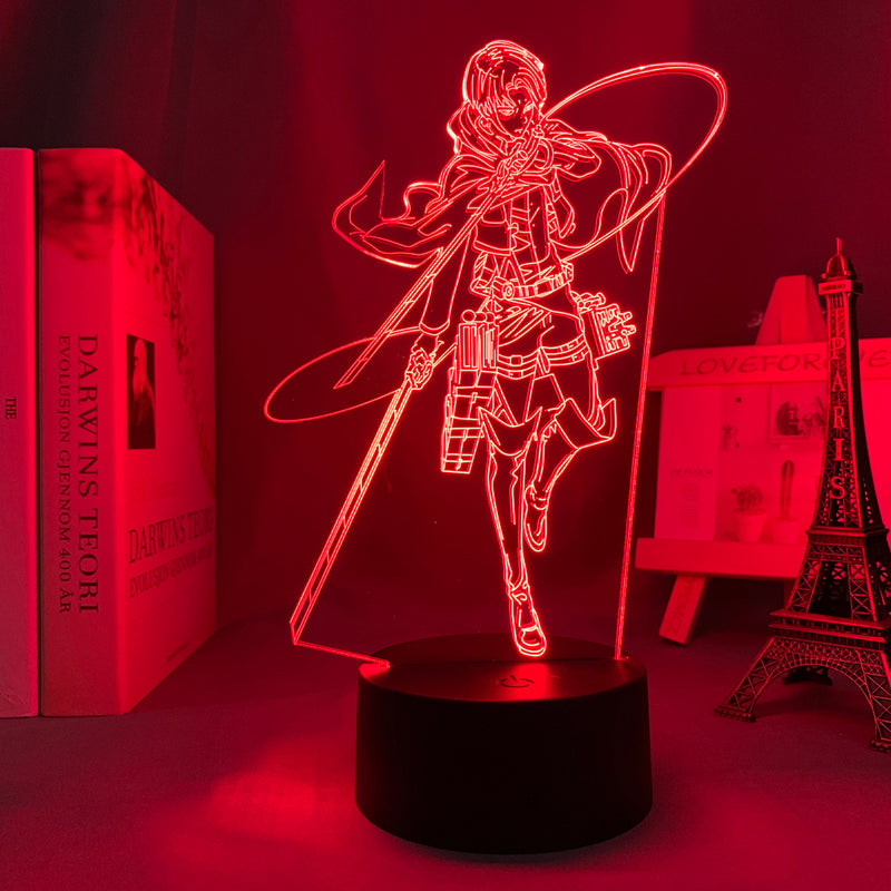 Attack on Titan LED Anime Light - Levi Ackerman x Blades