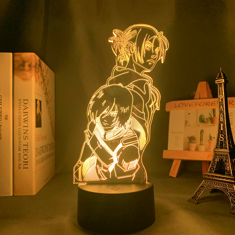 Attack on Titan LED Anime Light - Annie x Mikasa