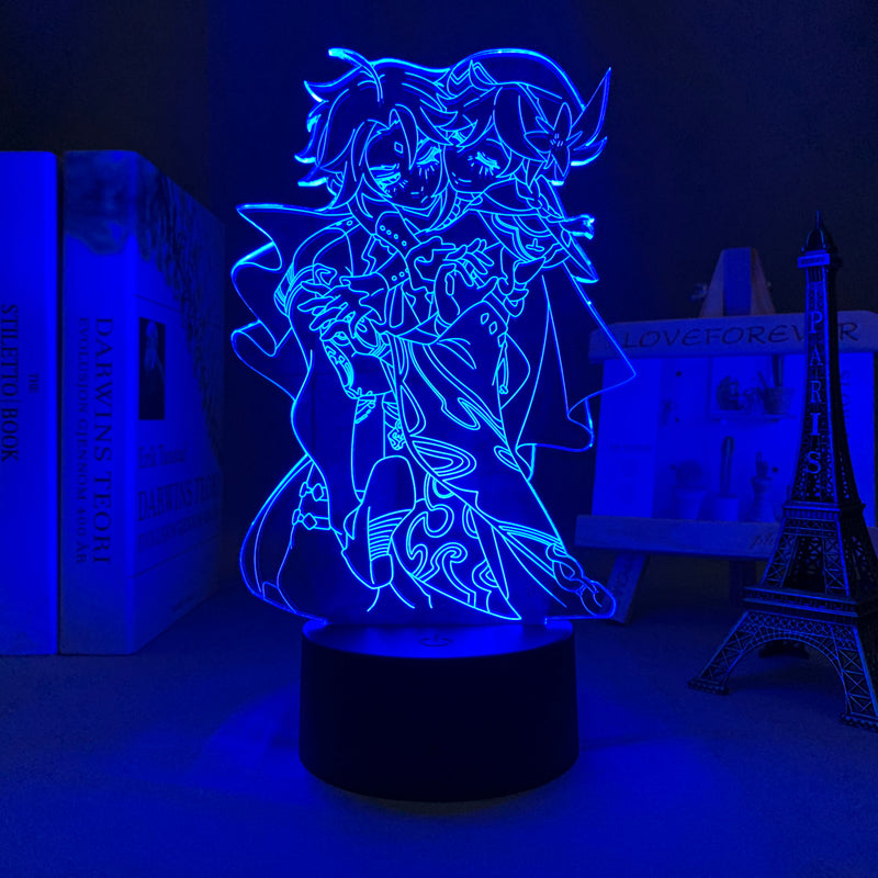 Genshin Impact LED Anime Light -  Xiao x Venti