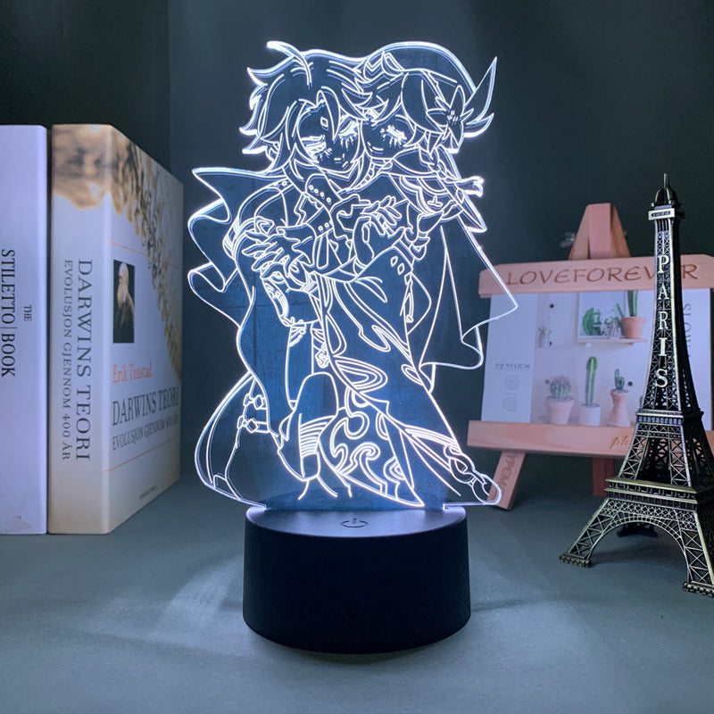 Genshin Impact LED Anime Light -  Xiao x Venti